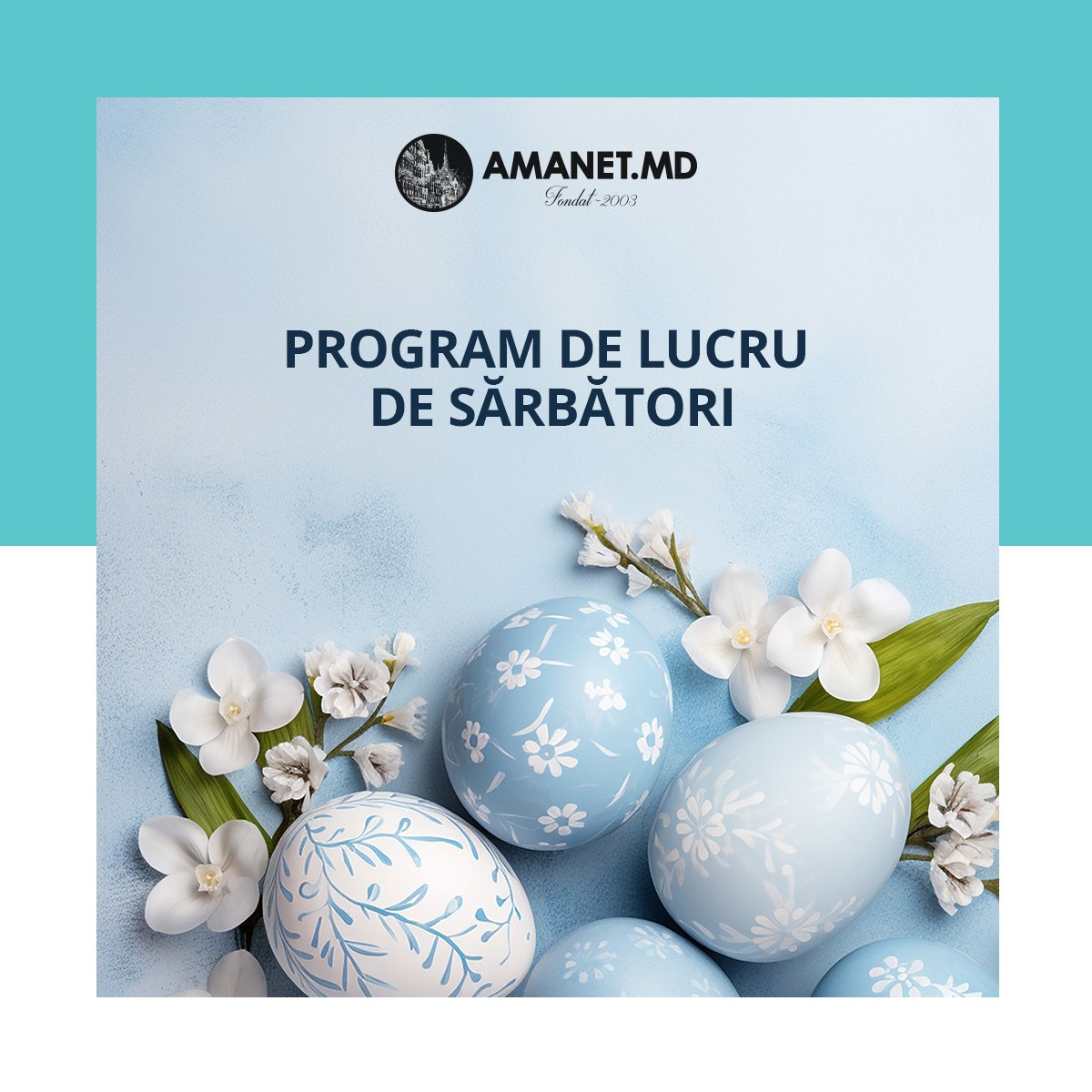 Amanet cu prilejul Sfintelor Sărbători de Paști